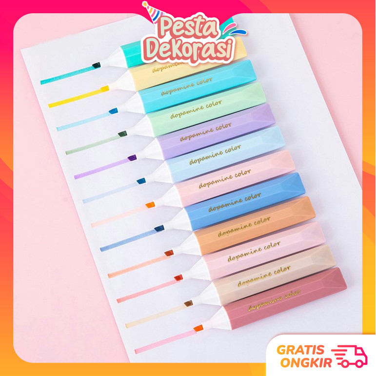 

Pesta Dekorasi - S6588 Highlighter Pen 4 in 1 / Highlighter Aesthetic / Journal Maker Pen / Set Stabilo Isi 4 PCS / Stabilo Warna Macaron Pastel