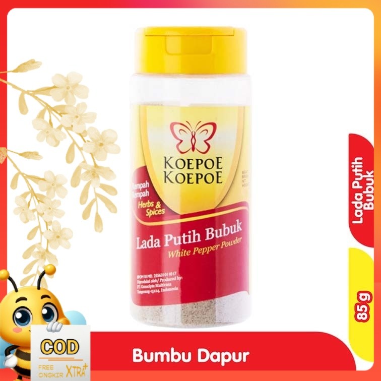 

Koepoe Koepoe Lada Putih Bubuk Bumbu Dapur 85 g