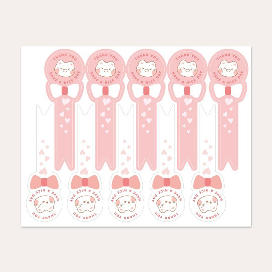 

(50 Pcs) Stiker Label Open Me Thank You Have A Nice Day / Stiker Thank You For Your Order Open Me