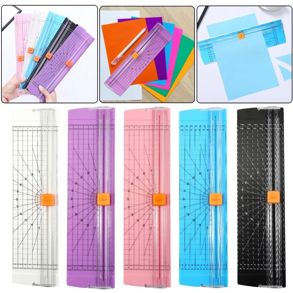 

A4/A5 Paper Cutting Guillotine Paper Cutter with Pull-out Ruler for Photo Trimmers Scrapbook Lightweight Cutting Mat Machine