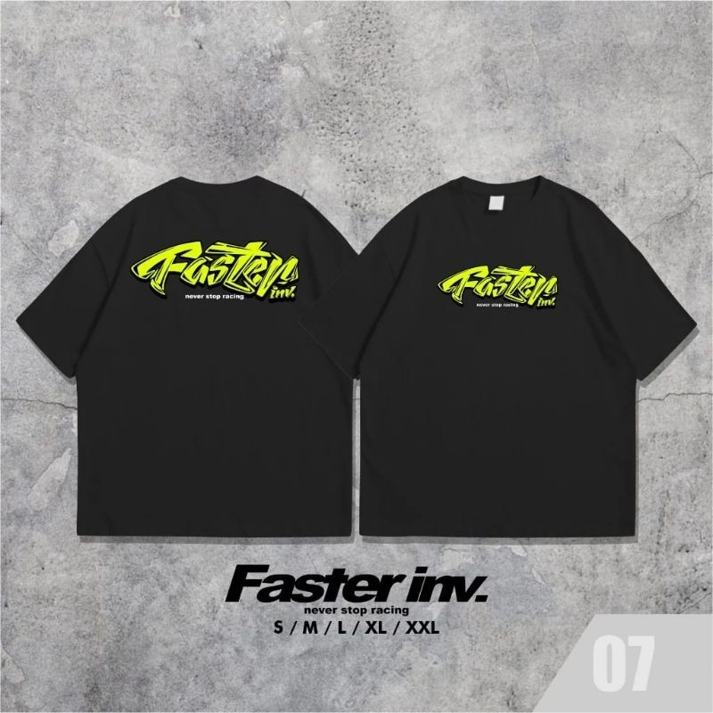 Arshanda T-Shirt Black Faster Inv 07 S-XXL