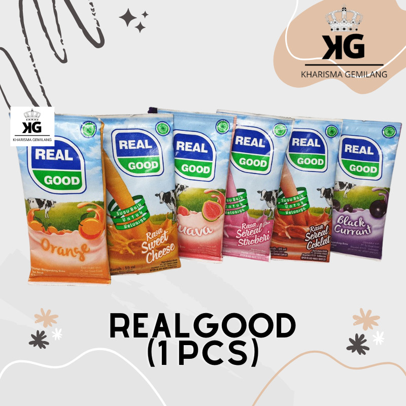 

KG - REALGOOD 50ML (1 PCS) Susu UHT Realgood Real Good Mini Milk Anak Dewasa Murah Coklat Stawberry Jeruk Keju Jambu