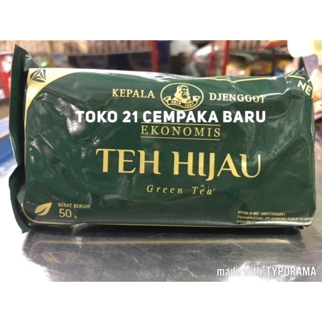 

Kepala Djenggot Ekonomis Teh Hijau 50g | Refill Green Tea Diet Sehat