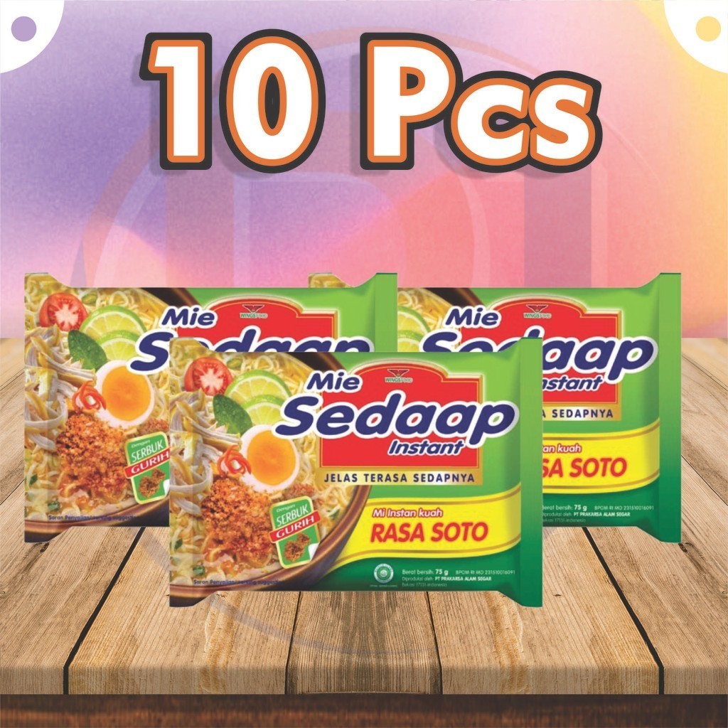 

Mie Sedaap Soto 10Pcs