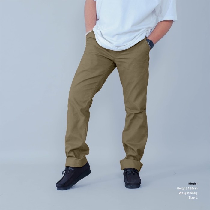 UNKL347 Pants Chinos Celana Panjang Nyaman Simpel DIIB Khaki