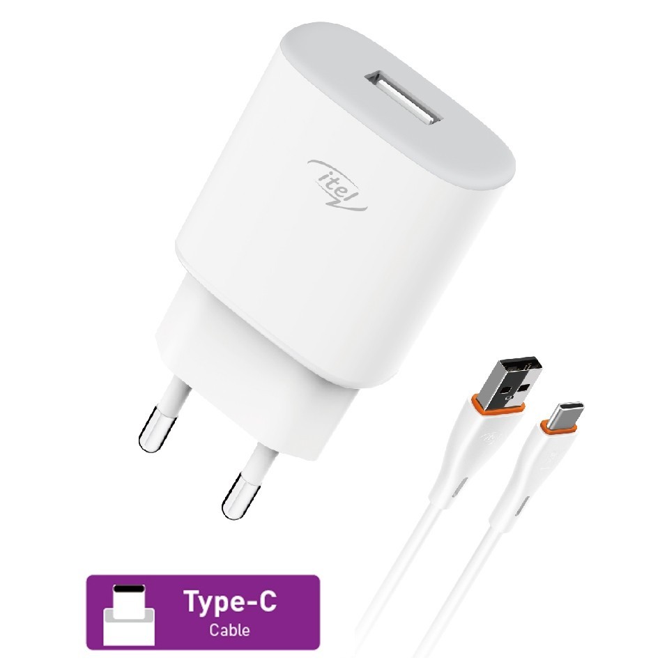 Itel Kepala Charger Kabel 18W 10W Fast Charging1Meter Cable Adapter Handphone Casan For Android-10Wcharger+kbel tp-c
