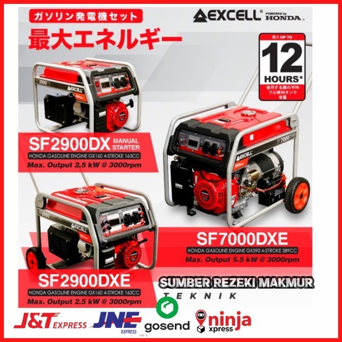 Mesin Genset Honda 2500 Watt Generator Excell 2900 DXE