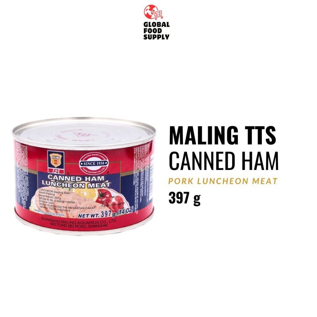 

Maling TTS HAM Pork Luncheon Meat 397 gr [Non Halal]