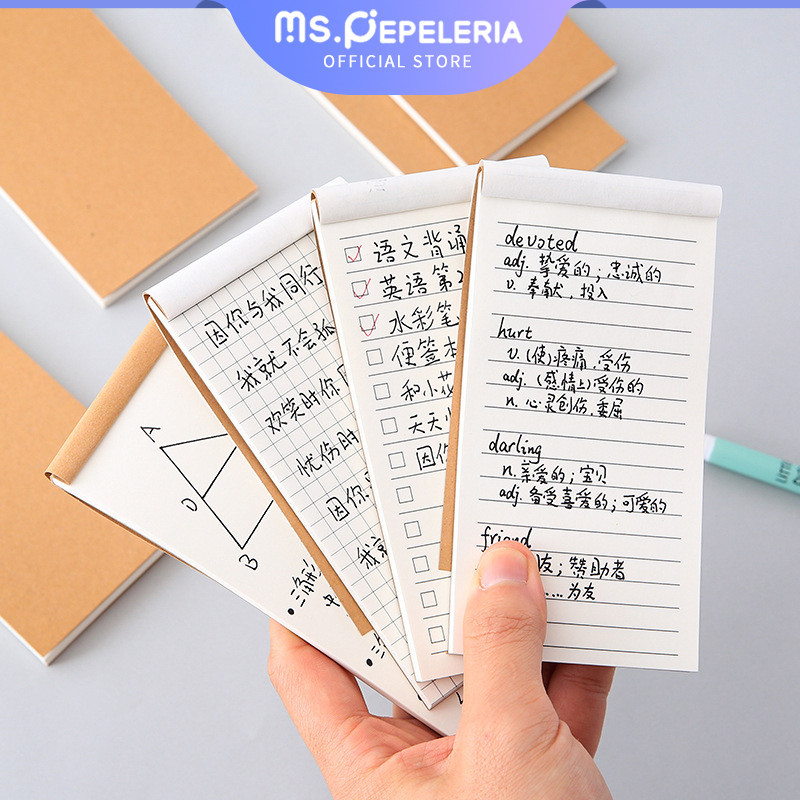 

Memo Small Note Buku/Buku MIni notebook Memo kecil untuk travel sekolah kantor -Ms.Pepeleria