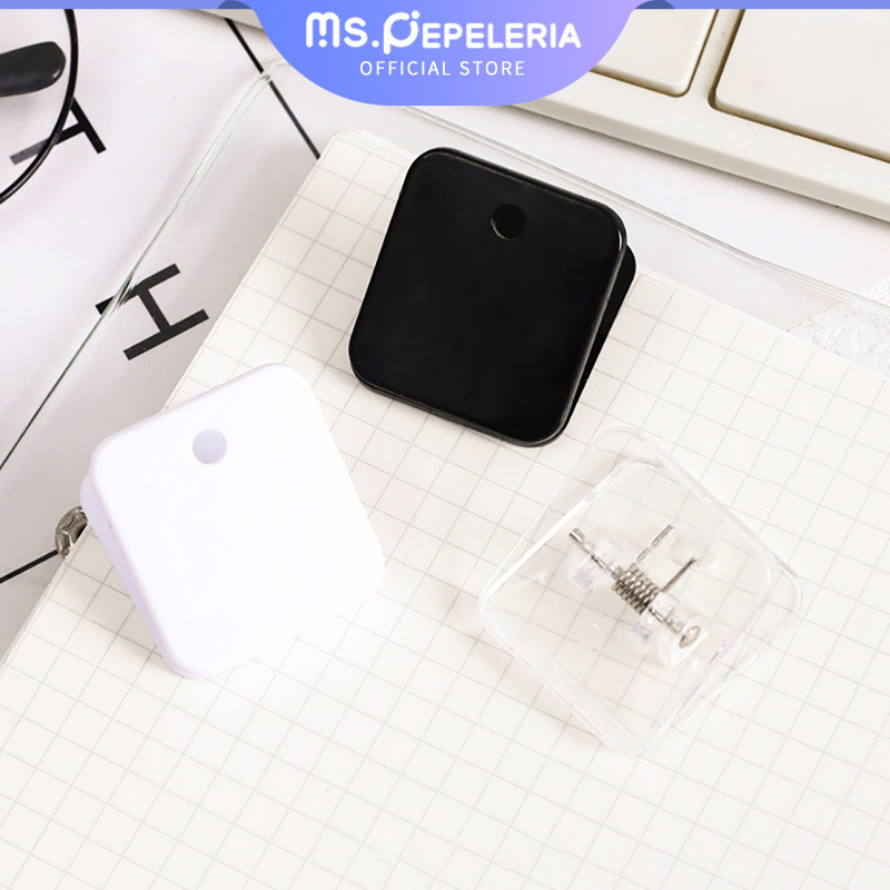 

Paper Clip/Binder Clip Square Paper Clip PET Transparent Klip Kertas Binder Clip-Ms.Pepeleria