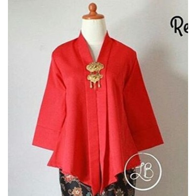 

promo ✨ -ATASAN KEBAYA FLOY KUTU BARU CREAM - Cream, M