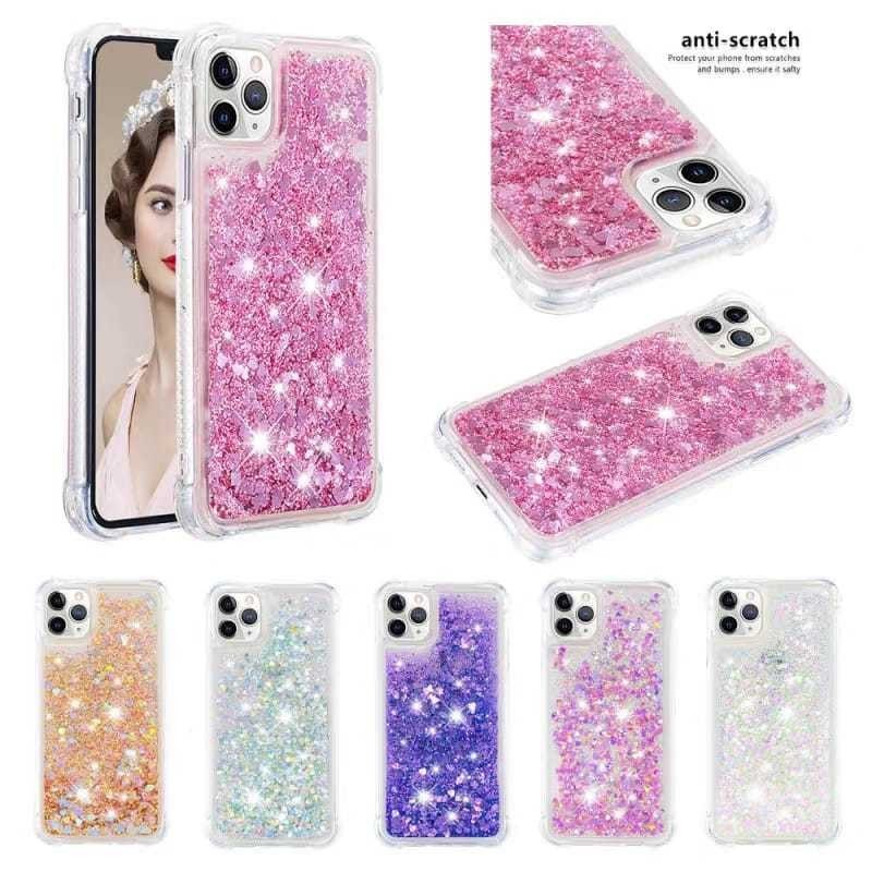 CASE TYPE REALME WATER GLITTER  SHINE SERIES+AURORA PAPER