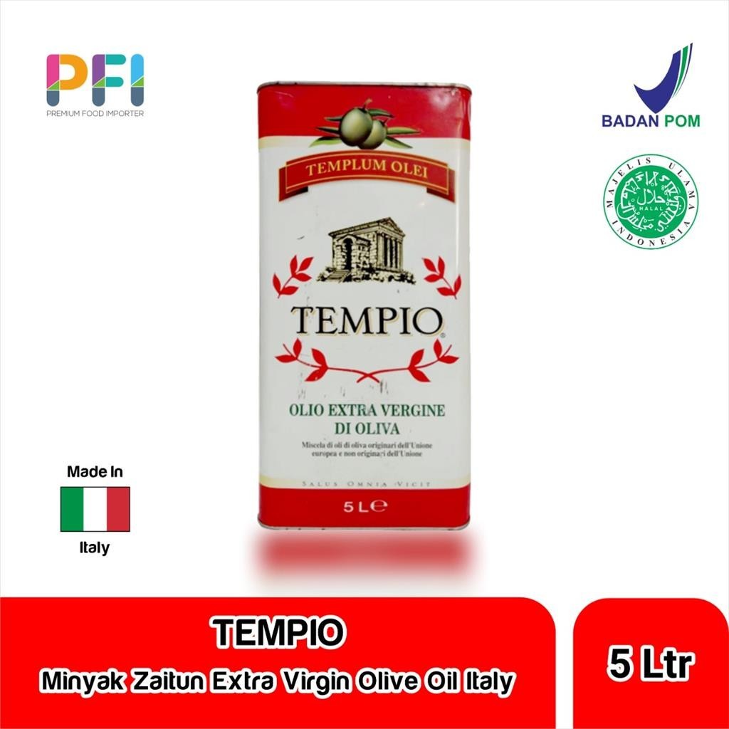 

Minyak Zaitun Extra Virgin Olive Oil Italy IL TEMPIO 5 Liter