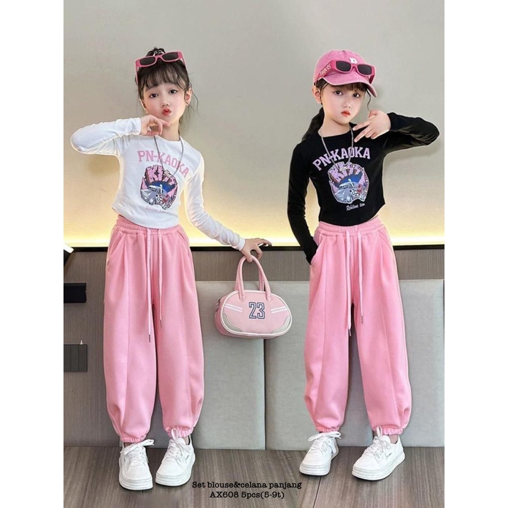 Set Blouse & Celana Panjang AX608