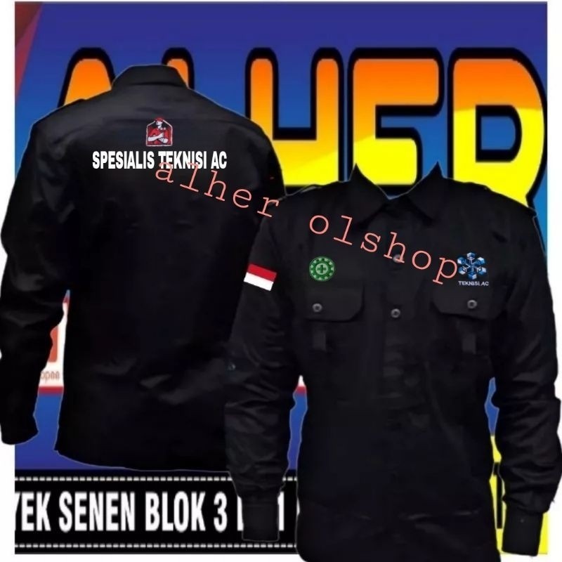 big size kemeja teknisi ac Baju teknisi ac pdh teknisi ac pdl teknisi ac kemeja teknisi ac seragam t