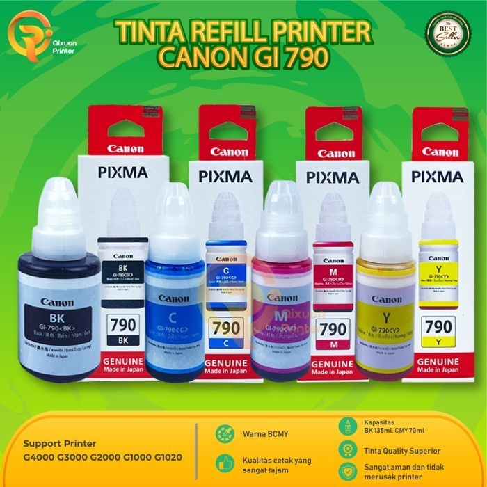 

[New] Tinta Canon GI-790 (1SET) (GI 790) (GI790)