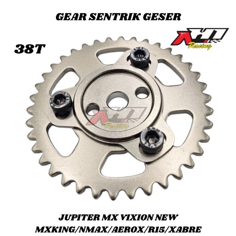 GIGI SENTRIK GESER JUPITER MX MX OLD MX NEW 38 T 38T AH1 RACING  - ADJUSTABLE TIMING GEAR JUPITER MX