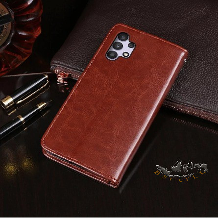 Samsung Galaxy A32 Leather Case Sarung Hp Dompet Kulit Flip Cover Case