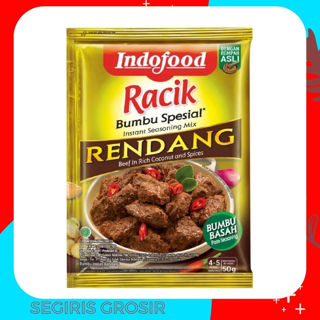 

Indofood Bumbu racik spesial rendang 50 gr