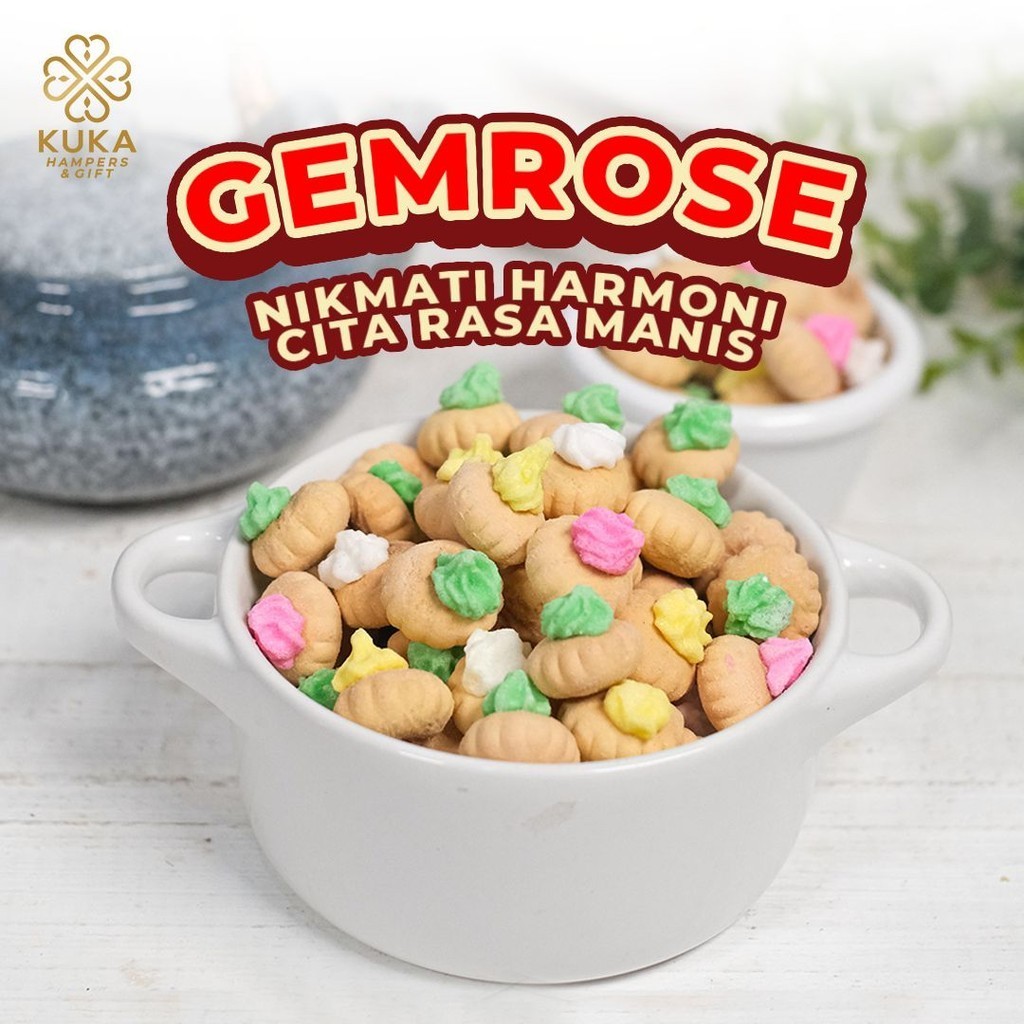 

Snack Kue Kering Gemrose / Biskuit Gemrose Manis 200gr