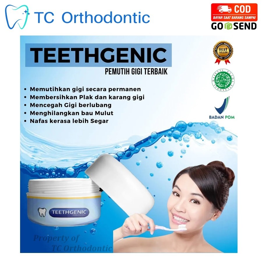 TEETHGENIC- Pemutih Gigi Kuning dan Penghilang Karang Gigi / Odol Pemutih Gigi