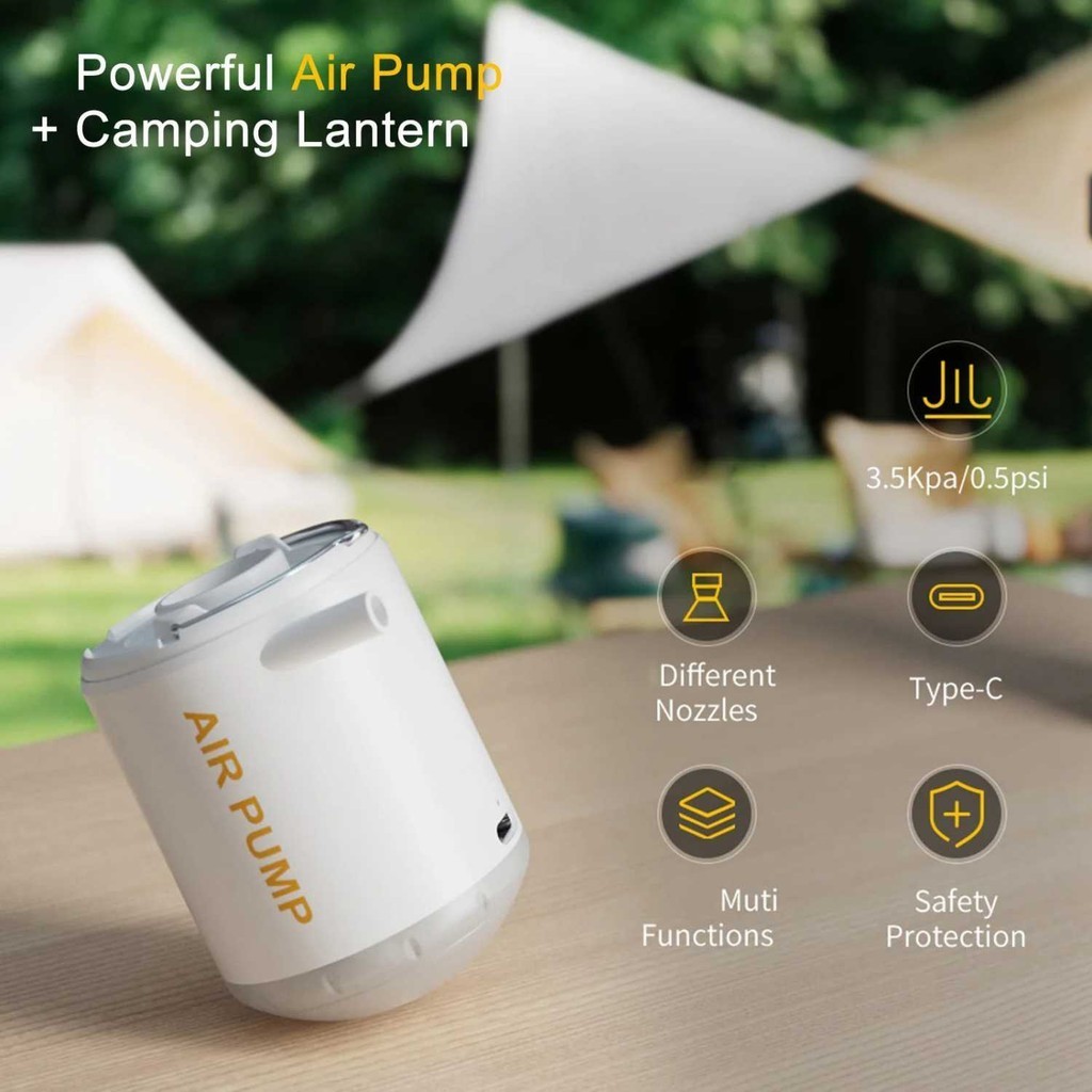[COD] Pompa Angin Mini Elektrik Multifungsi Inflator Deflator with LED USB 35000 RPM Aliran Udara 4 
