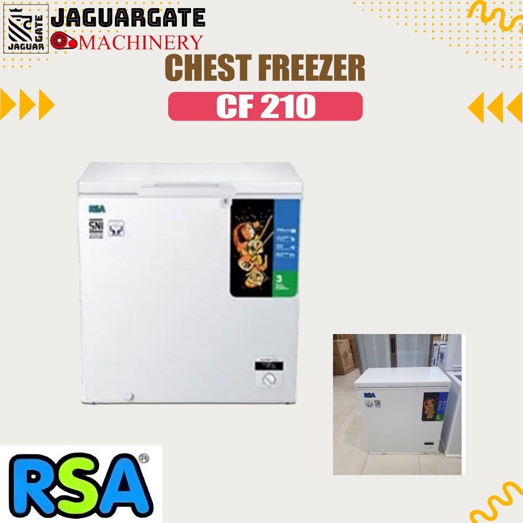 Chest Freezer CF-210 RSA:Freezer Box 200 Liter RSA CF 210