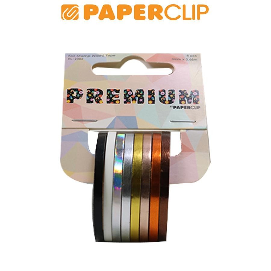 

DECORATION TAPE / WASHI TAPE RL2302 8P FOIL STAMP
