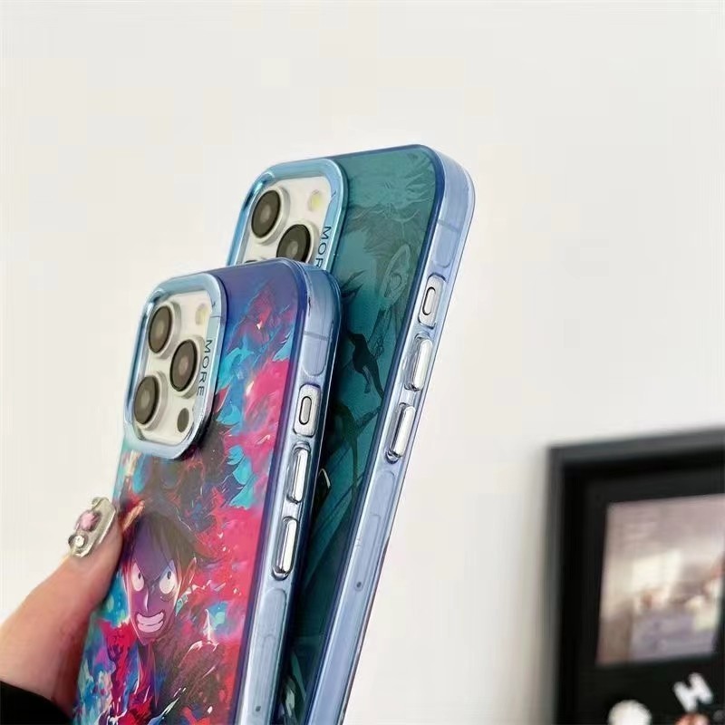 t New Electroplated Silver Photo Frame Anime Phone Case Suitable for iPhone 15 promax 14 promax 13 1