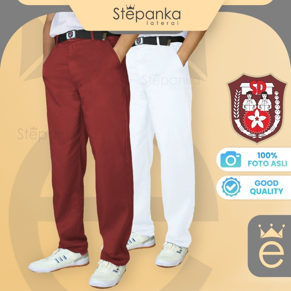 Celana SD Panjang / Seragam Sekolah / Seragam SD / Celana Merah SD Panjang / Celana Putih SD Panjang