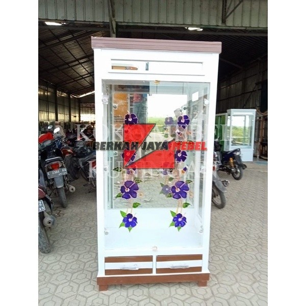 (COD) Lemari Hijab Lemari Gamis full gantungan 2 Pintu Minimalis termurah cirebon Brebes Kuningan Ma