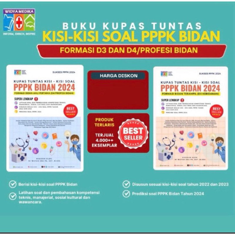 

[PROMO MURAH] Buku Kupas Tuntas Kisi-Kisi Soal PPPK Bidan Formasi D3 dan D4/Profesi 2024