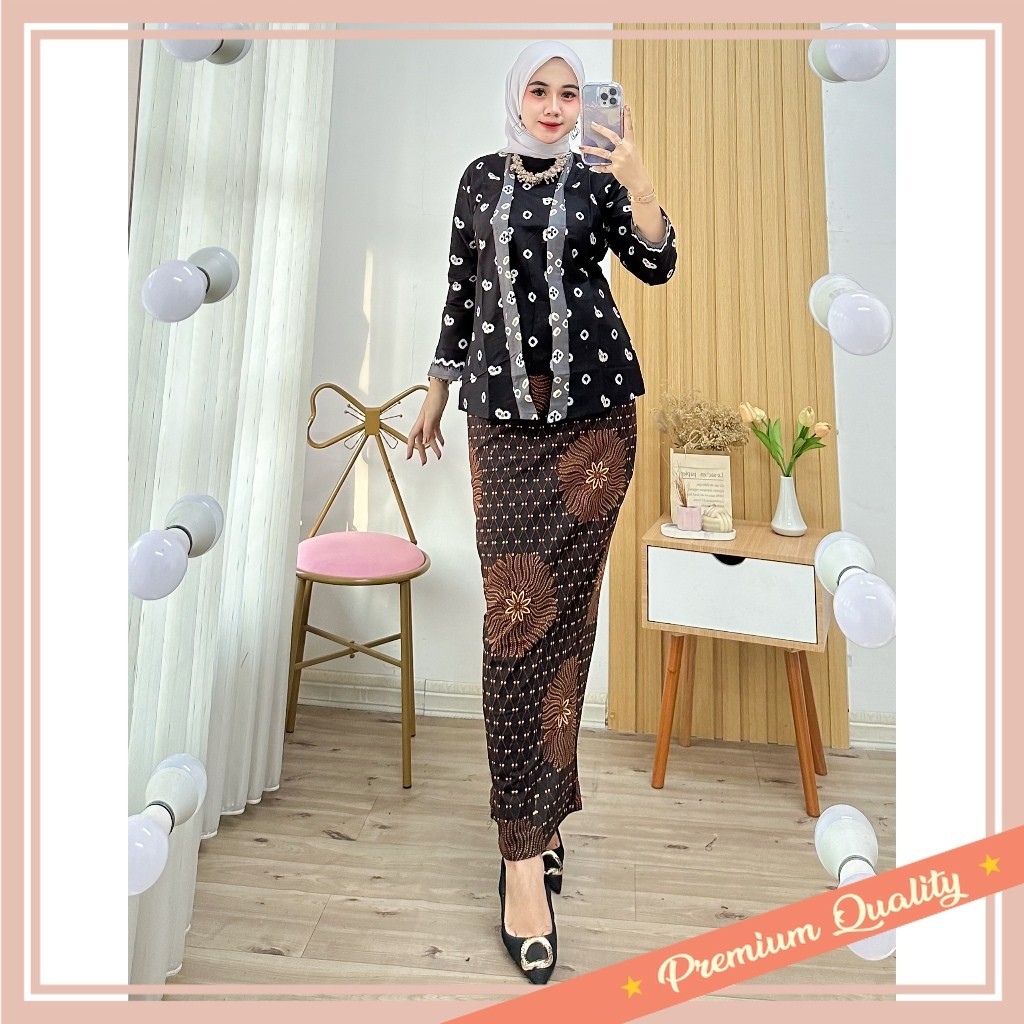 Kebaya Nikah Kondangan Bridesmaid Murah Keren Trendy Kekinian / Kebaya Jumputan Kekinian Rok Genes K