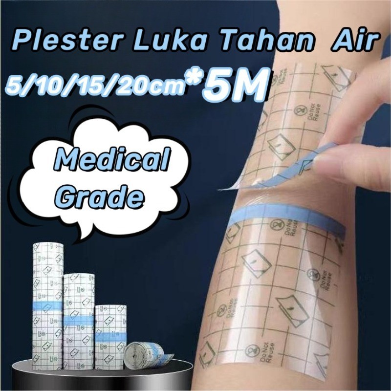 Plester Luka Tahan Air 5m 10m  Plester Luka Plester Anti Air Plester Anti Air Luka Operasi Plester L