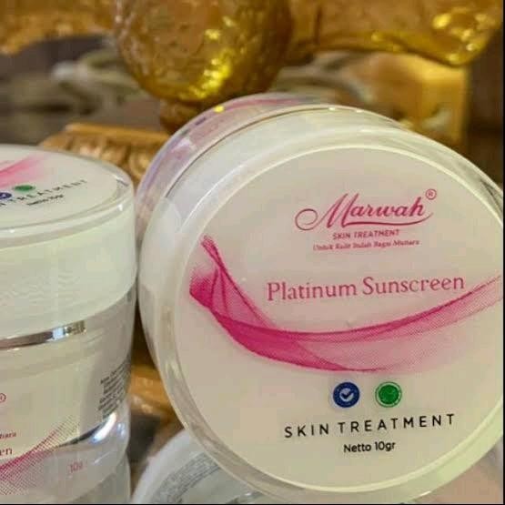 Platinum Sunscreen Marwah Skincare Cream Siang Untuk Kulit Normal dan Kering