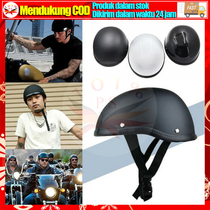 Helm Sepeda Motor Harley Davidson HDCI Helm Chip Helm Retro Classic Helm Batok Triumph Royal Enfield