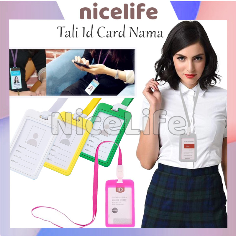 

Name Tag Id Card Holder / Gantungan Id Card / Tali Id Card Nama / Polos Warna Warni Tanda Pengenal Bening