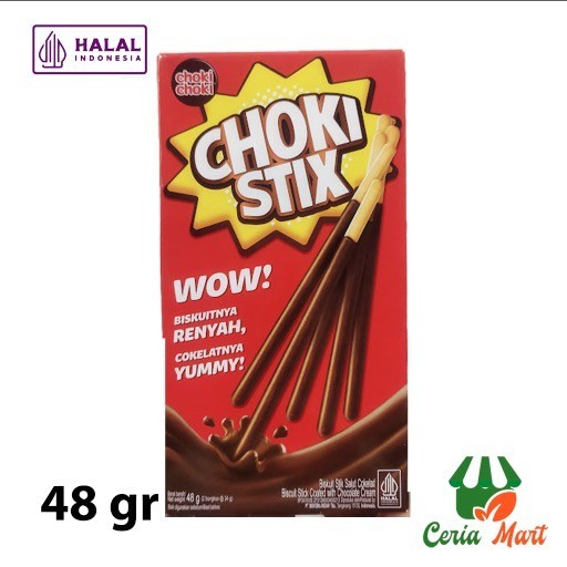 

Choki Choki Stix 48 gr Biskuti Stick Coklat