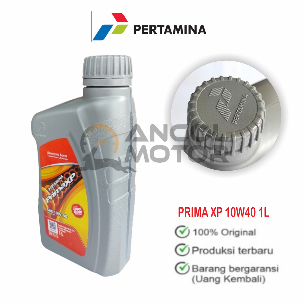 Pertamina Prima XP 1 Liter 10w40 Oli Motor Mobil