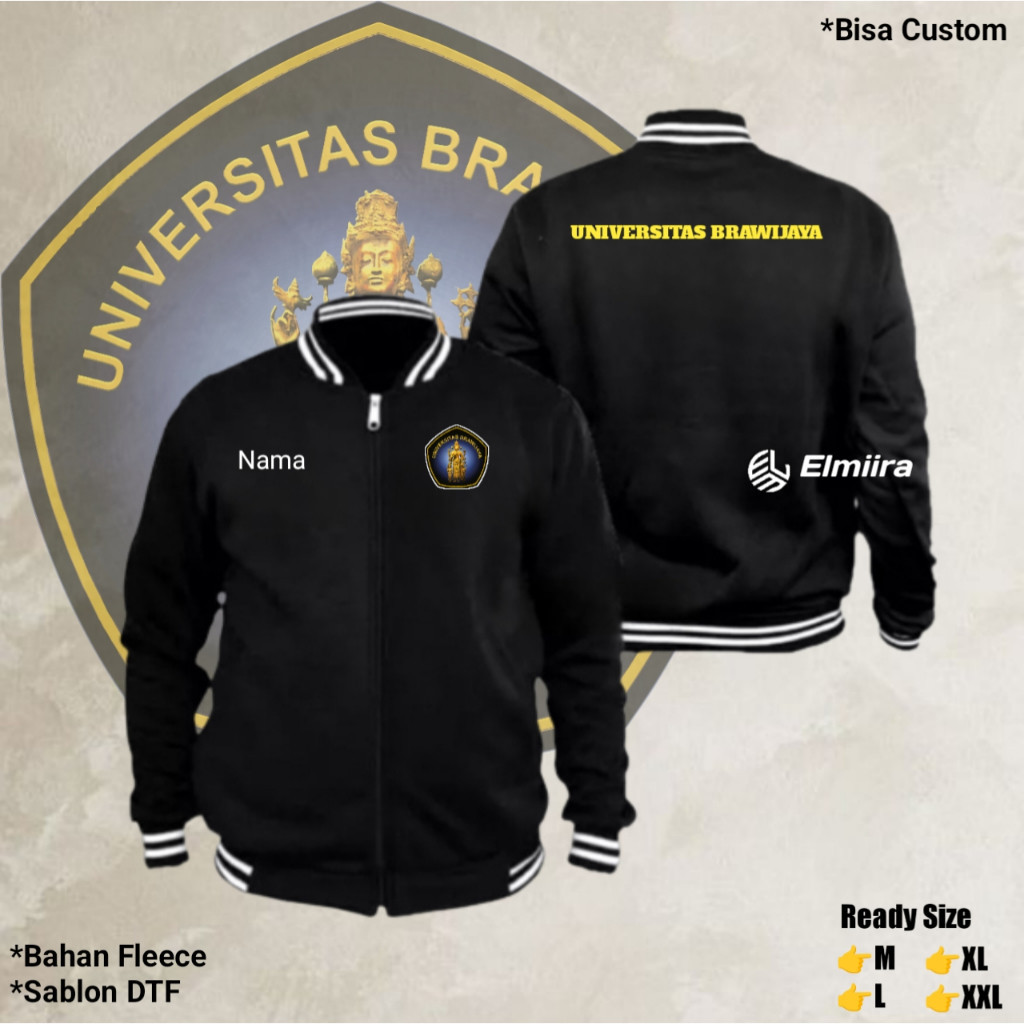 Jaket UNIVERSITAS BRAWIJAYA Varsity Jaket Universitas Custom