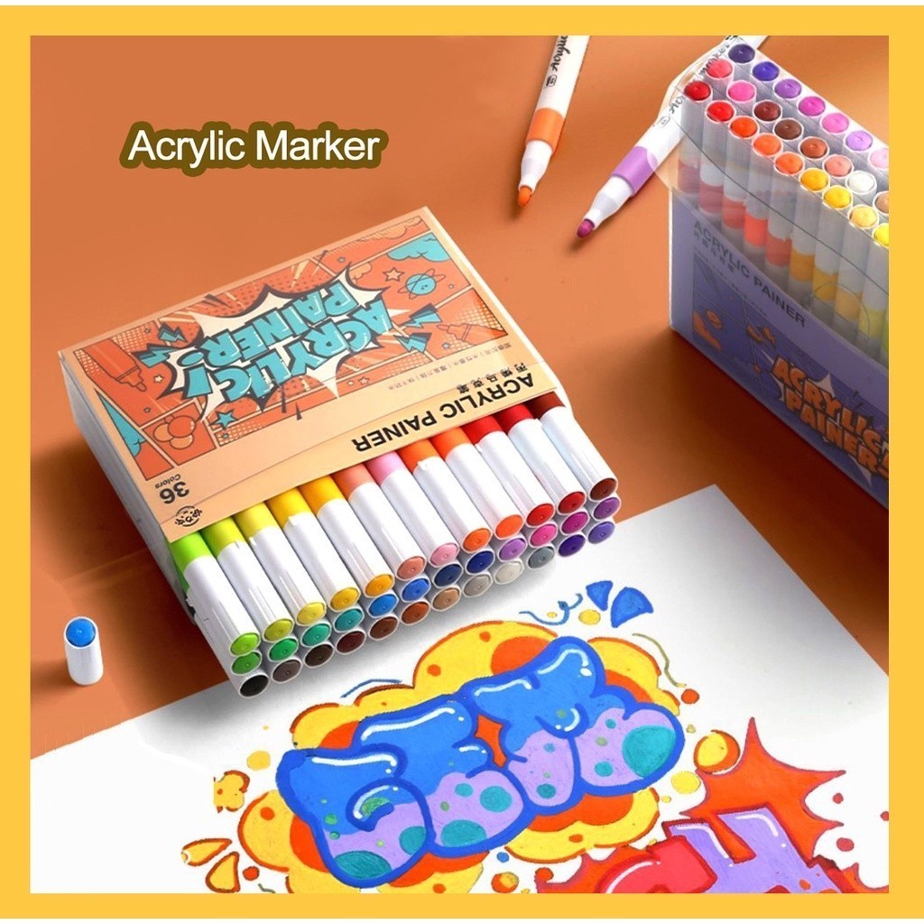 

Acrylic Marker Spidol Akrilik Pen Akrilik Marker Warna Cepat Kering Tahan Air Spidol Acrylic Painter