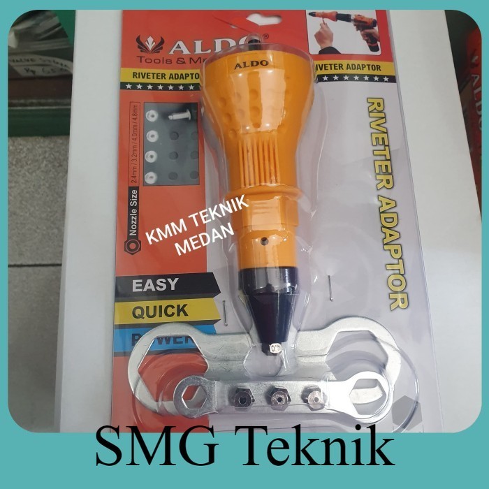 Berkualitas ADAPTOR BOR KE RIVET / TANG RIVET DENGAN BOR TANGAN RIVET ADAPTER ALDO HBK098