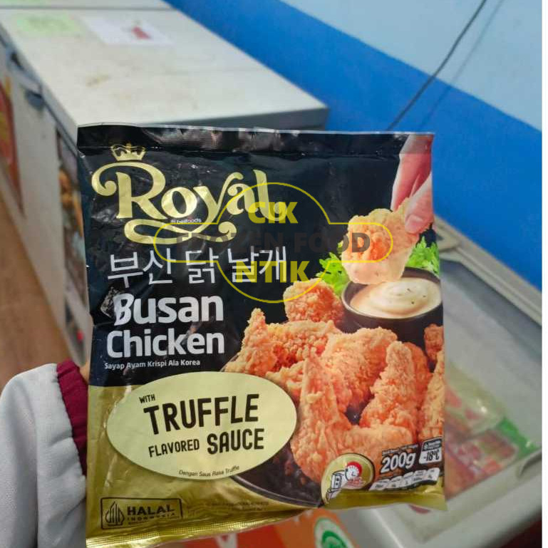 

Royal Belfood Busan Chicken 200g Frozen Food Cik Ntik Jambi Cemilan Jajanan Seblak Korea Jepang