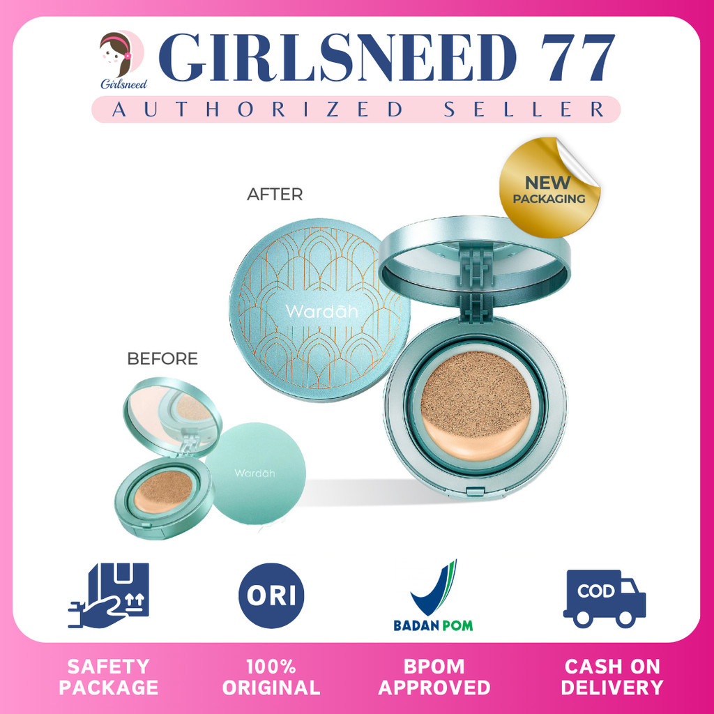 Wardah Exclusive Flawless Cover Cushion  - Hasil Matte Flawless dan Tahan Lama Hingga 10 Jam Girlsne
