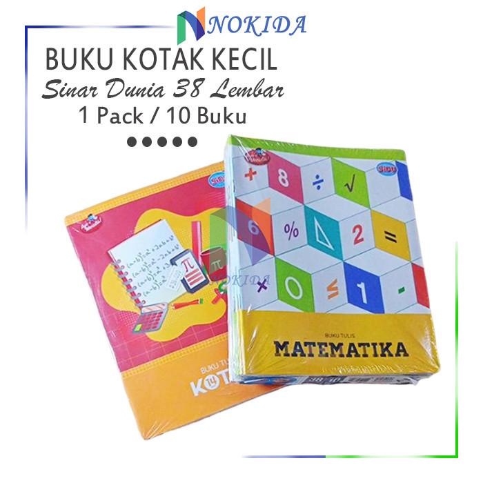 

Nokida Buku Kotak Kecil Matematika Sinar Dunia 38 Lembar [1 Pack] / Buku Strimin / Matematika / Kotak / Write Book Sidu 1 Pak