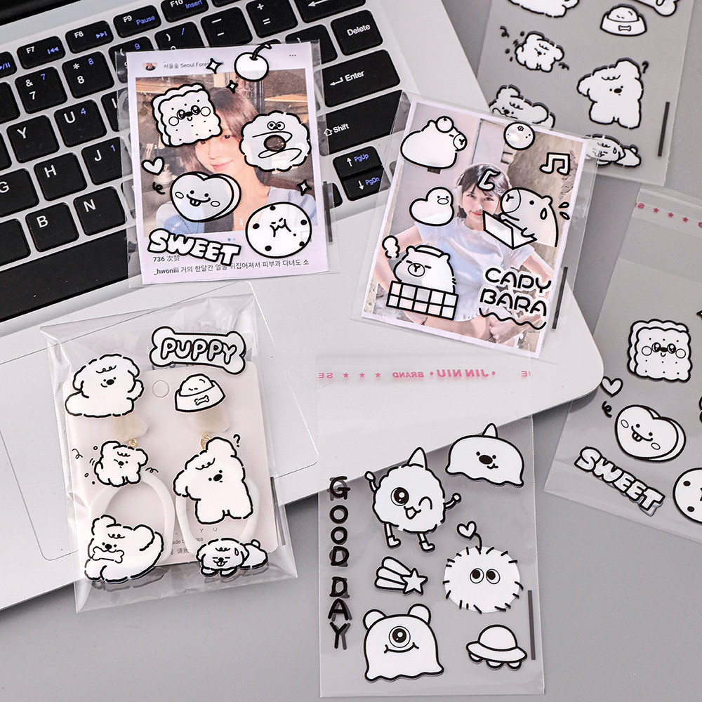 

[HARU] 10pcs Character Opp Plastic Sealing Bag Toploader Packaging Kantong Kemasan PC Innersleeve