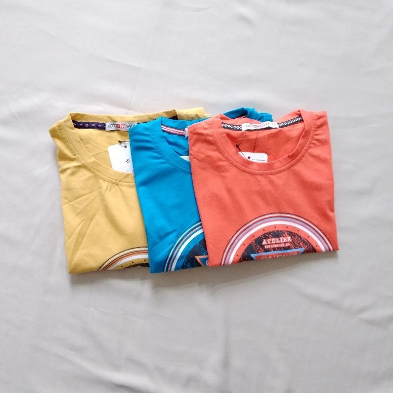 BAJU SANTAI/RUMAH ANAK FASHION COWOK BAHAN KAOS LENGAN PANJANG IMPORT GUESS UMUR 8-13 TAHUN