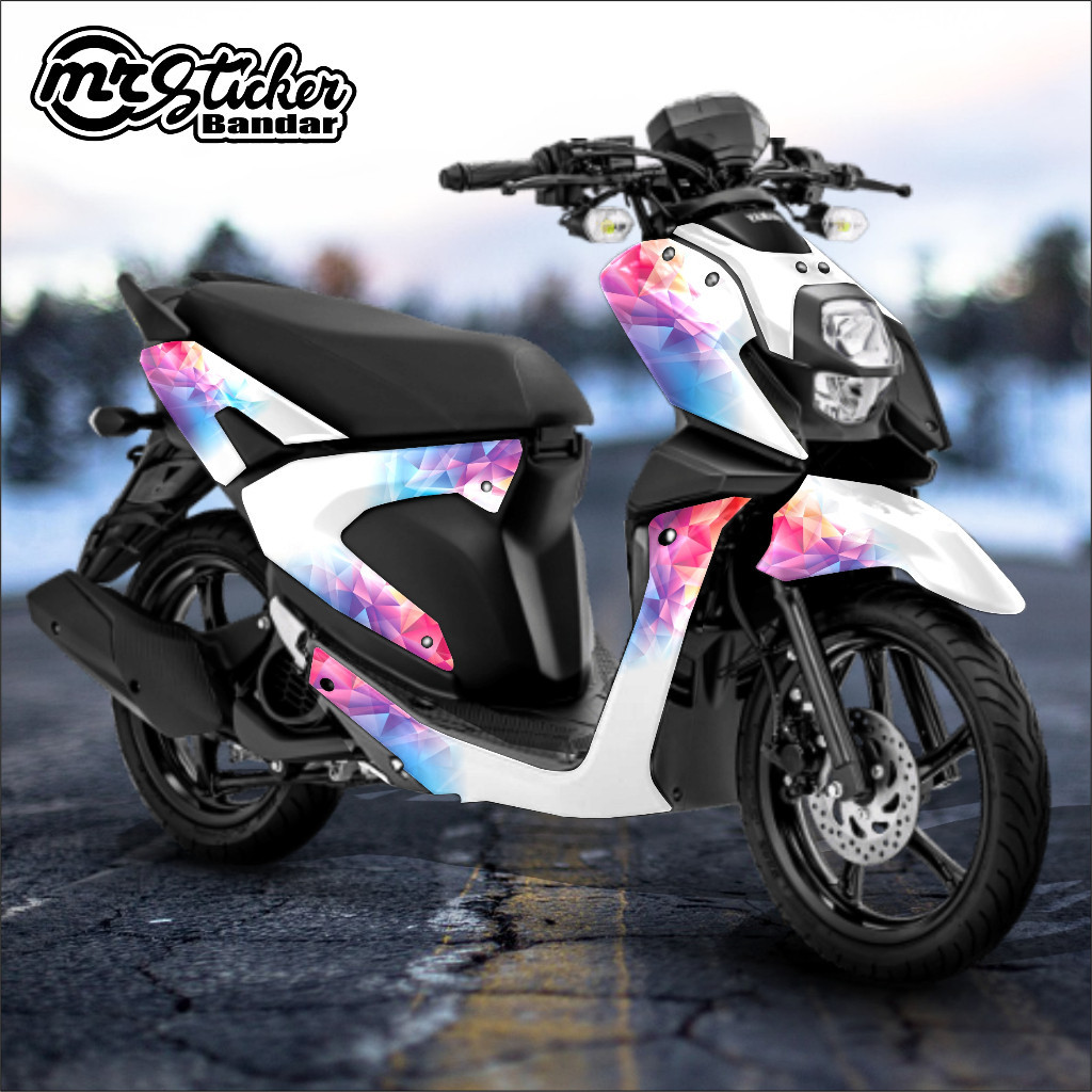 Decal X Ride 125 Full Body Stiker X Ride 125 Stiker Motor Xride 125 Decal X-Ride Full Body rainbow