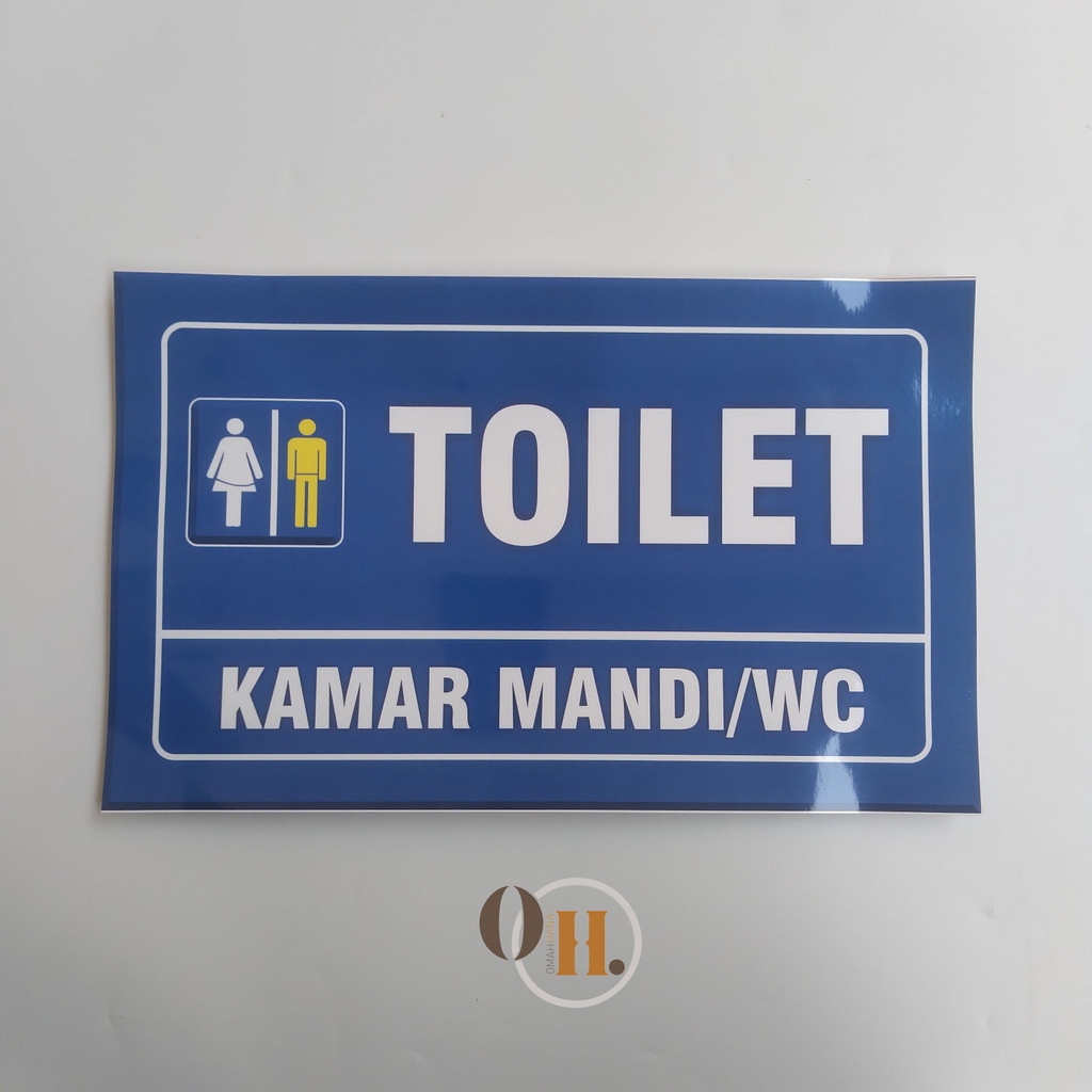 

Stiker Toilet Biru - Stiker Nama Ruang - Stiker Kamar Mandi - Stiker Vinyl