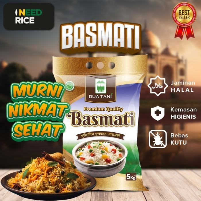 

Beras Basmati Dua Tani 5kg-HALAL Cocok Untuk Nasi Kebuli x11